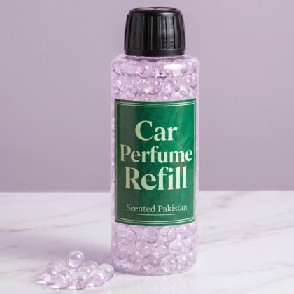 Lavender Car perfume gel based gel beads refill by scented pakistan
