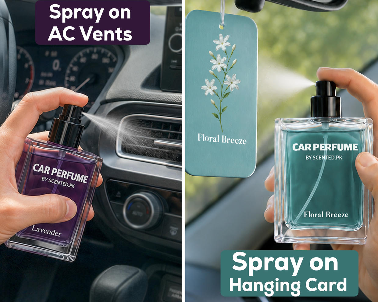 How to Use Car Perfume Spray by scented pakistan